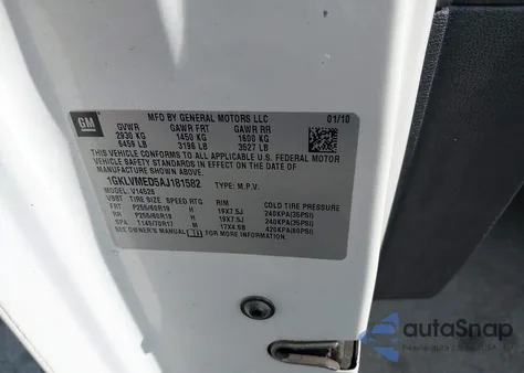 2010 GMC Acadia Slt-1 z USA, uszkodzony, nr VIN 1GKLVMED5AJ181582